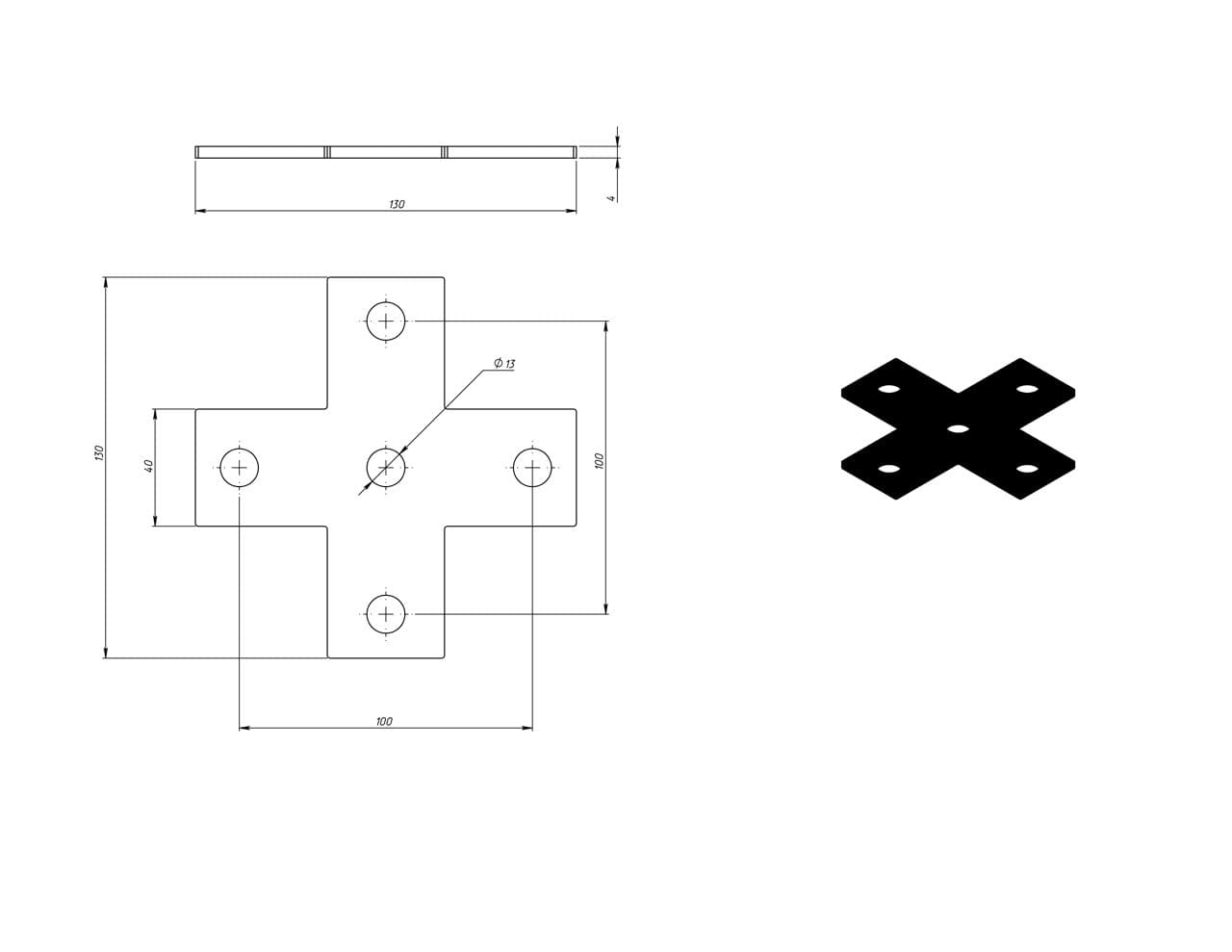 Пластина 41-5X-13 хц 2