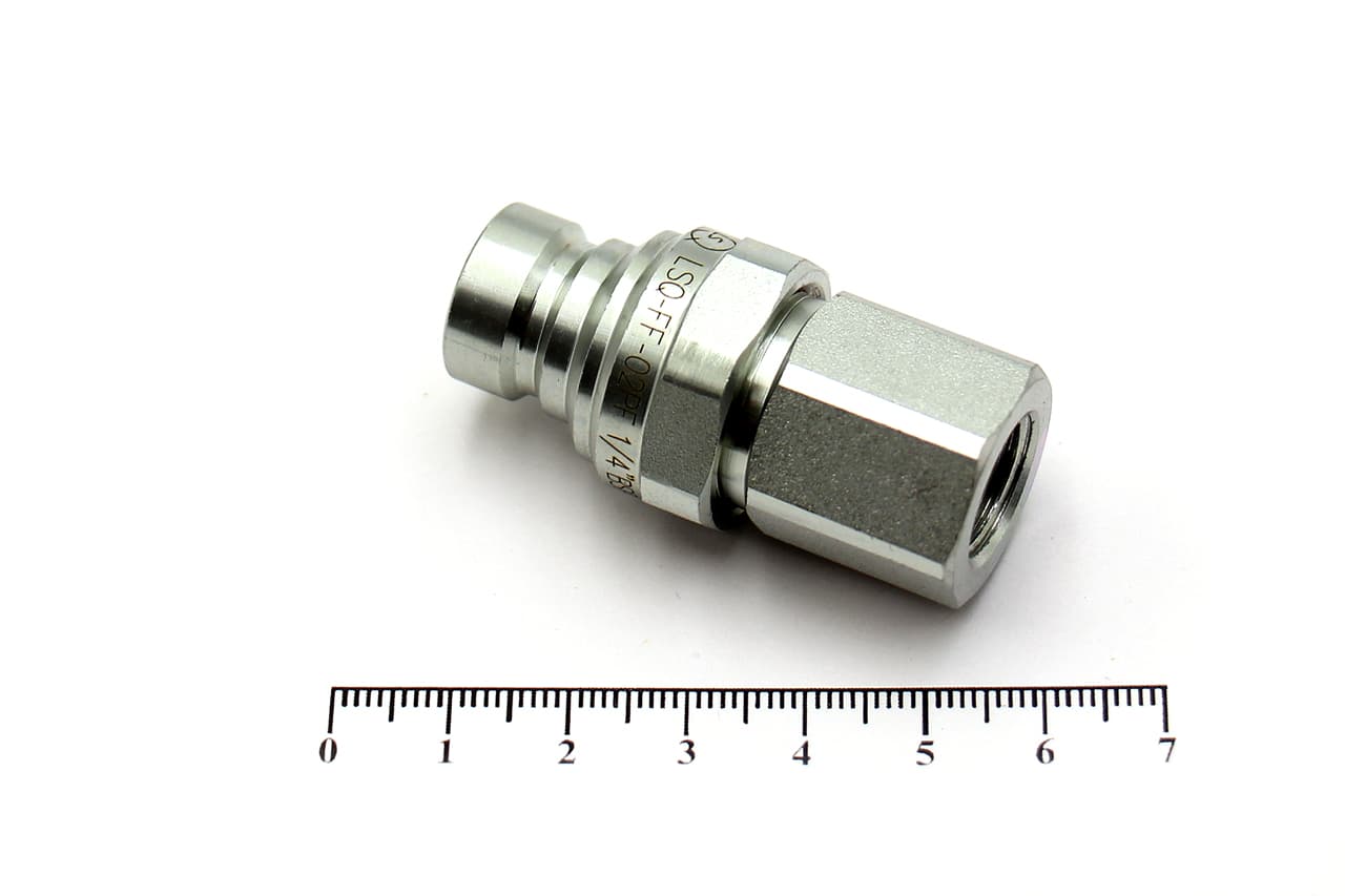 БРС для РВД Flat Face G 1/4" ниппель (LSQ-FF-02PF-G1/4 DN 6.3)